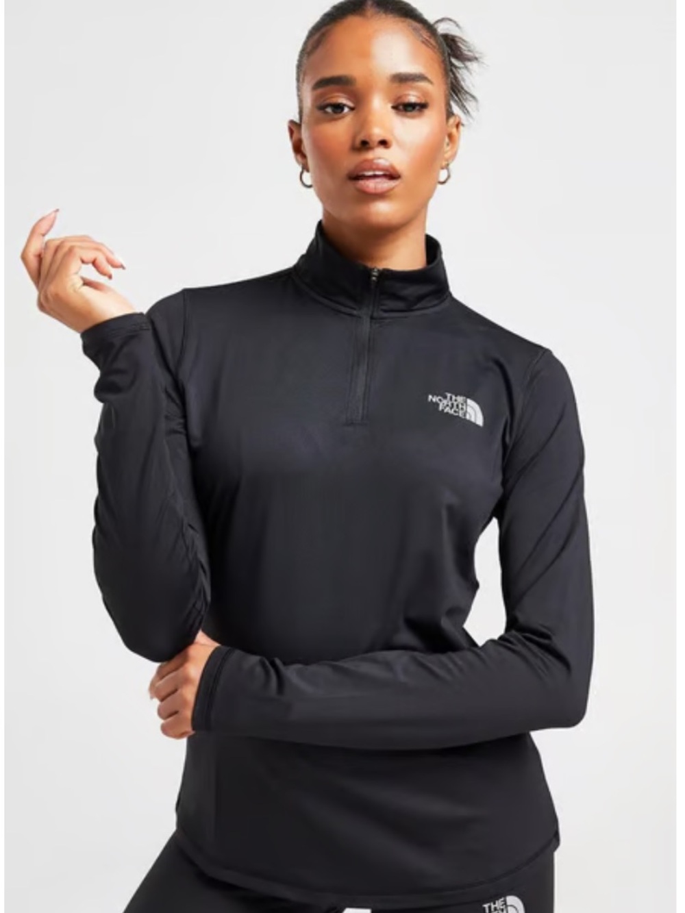 The North Face Women’s Flex Slim 1/4 Zip Black Pullover